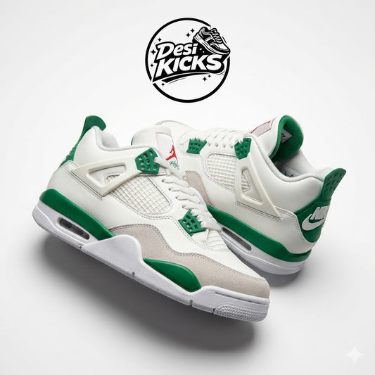 Retro 4 White Green