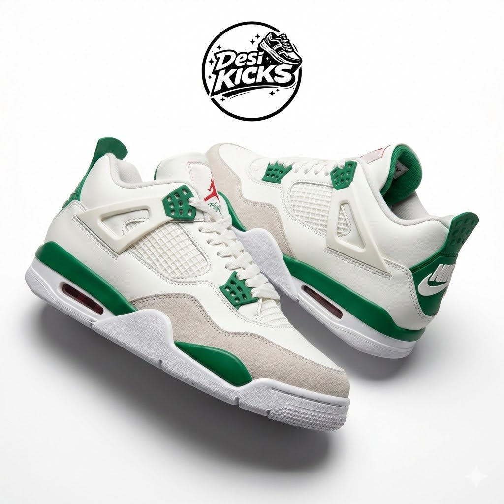 Retro 4 White Green