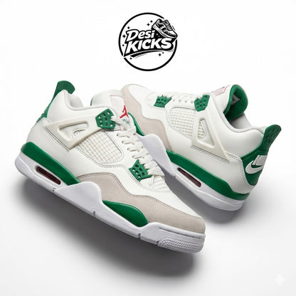 Retro 4 White Green